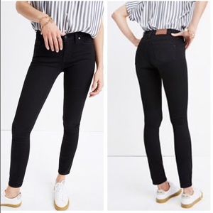 Madewell Black 8” Skinny Jeans